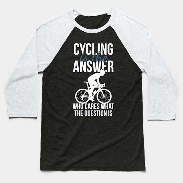 Cycling Ride Gravel Bike Racing Baseball T-Shirt by SNZLER